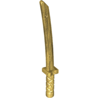 Lego meč Shamshir / Katana, zlatá (6116596)